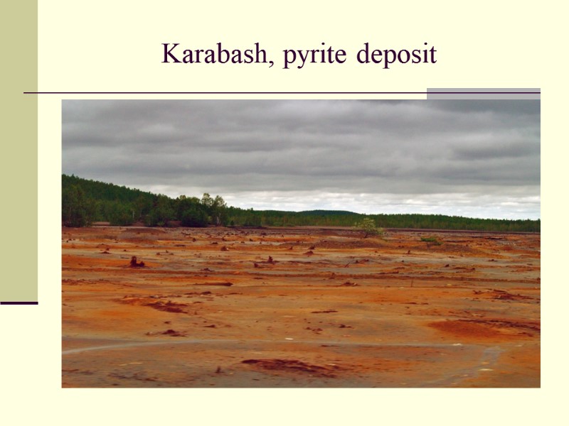 Karabash, pyrite deposit